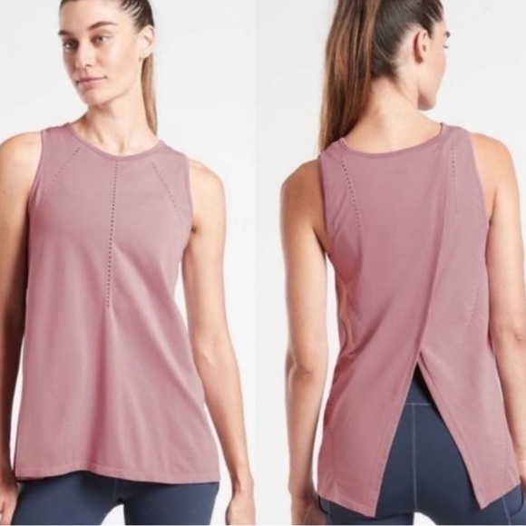 Athleta Tops - Athleta foothill tank Flora Mauve Pink